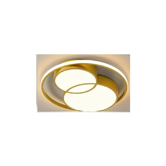 Plafoniera KJXD-035, 48 cm, auriu, cu telecomanda, 220 V