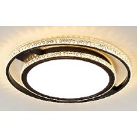 Plafoniera KJXD-057, 50 cm, negru, cu telecomanda, 220 V