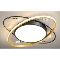 Plafoniera KJXD-149, 50 cm, negru-auriu, cu telecomanda, 220 V