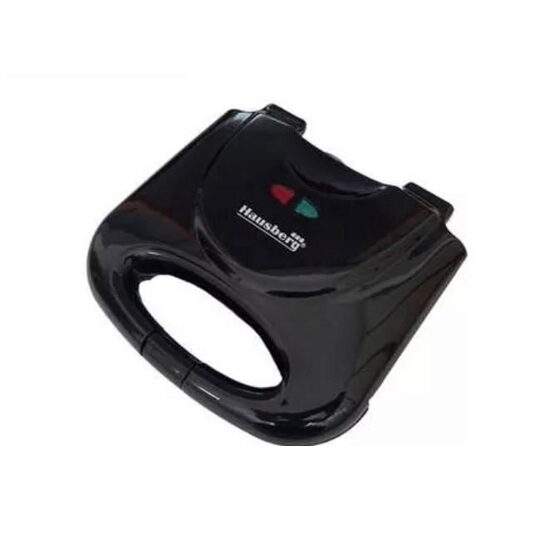 Sandwich maker Hausberg HB-3510, 750 W, negru, plăci antiaderente, indicator LED