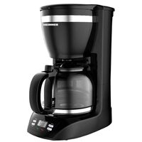 Cafetieră digitală Heinner HCM-1100D, 900 W, capacitate 1,5 L, negru