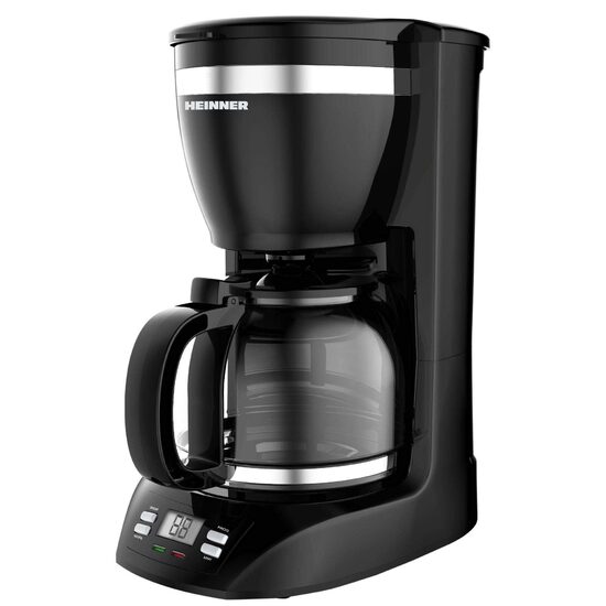 Cafetieră digitală Heinner HCM-1100D, 900 W, capacitate 1,5 L, negru