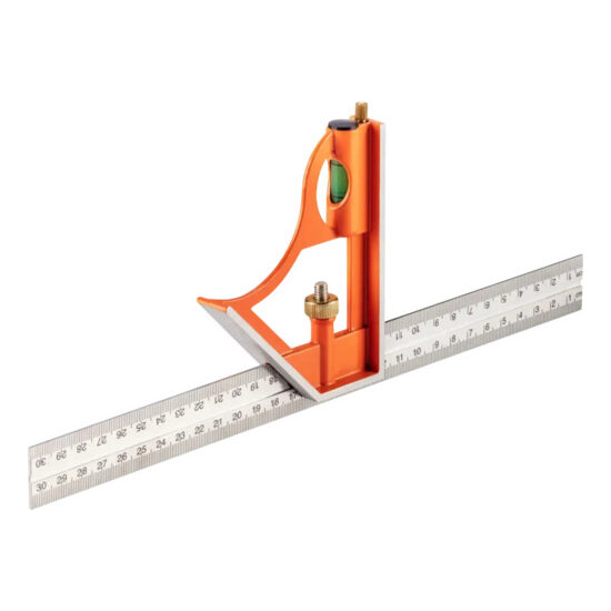 Riglă multifuncțională din oțel inoxidabil, 30 cm, cod 72-125