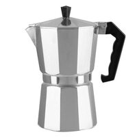 Cafetieră ert-mn 453 12 cesti aluminiu argintiu pentru aragaz gaz/electric