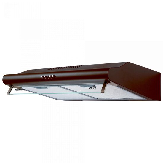 Hotă clasică Albatros H10AM ECO+, 60 cm, capacitate de absorbție 204 m³/h, 3 trepte de viteză, 1 motor, maro