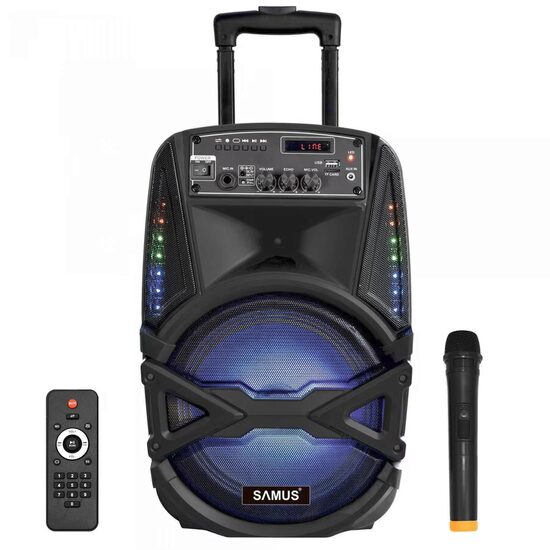 Boxa portabilă Samus karaoke 8" (300 W) + microfon (fără fir