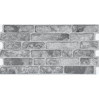 Gresie Brick Gray, model caramida, 10790410 , 30x60 cm, culoare gri, finisaj mat 