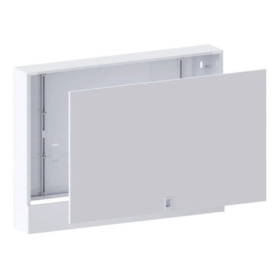 Caseta metalică albă 840 × 575 × 120 pentru încălzire in pardoseala SZN4 din oțel inoxidabil