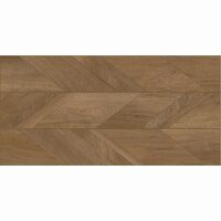 Gresie Oken Decor Honey Rect Mat 59.5x119.2 cm, maro inchis, finisaj mat, model lemn