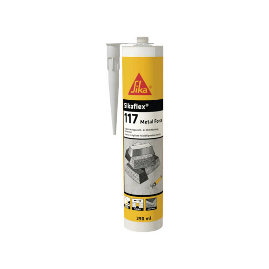 Adeziv și etanșant pentru metal Sika Sikaflex-117 Metal Force, gri, 290 ml
