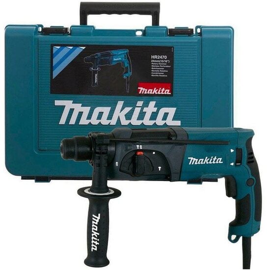 Ciocan rotopercutor Makita HR2470, SDS-Plus, 780 W, energie de impact 2.4 J, găurire Ø24 mm, 3 funcții