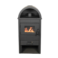 Semineu pe combustibil solid Tehnika Termo K-10, 7-8 kW, 465x390x970 mm