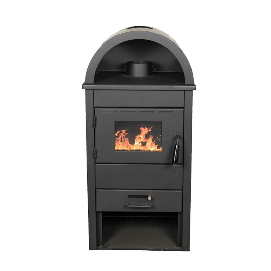 Semineu pe combustibil solid Tehnika Termo K-10, 7-8 kW, 465x390x970 mm