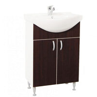 Set Baza seria 001-Eco 51cm Heart Wenge cu Lavoar Heart 51cm 6611 + 16680/17419/17349