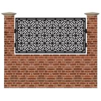 Panou de gard mic din tabla debitata cu plasma Max Fasade 990x1940 mm