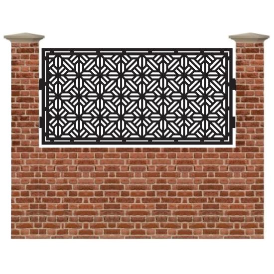 Panou de gard mic din tabla debitata cu plasma Max Fasade 990x1940 mm