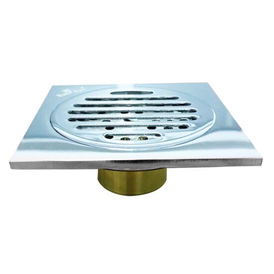 Sifon pardoseala cu ventil alama si capac inox VEN-S1015