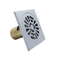 Sifon pardoseala cu ventil alama si capac inox VEN-S1022