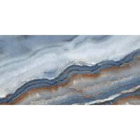 Gresie Lapis model marmura 60x120 cm, finisaj lucios, culoare albastra