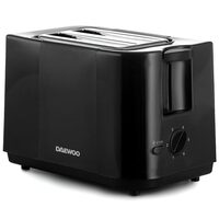 Prăjitor de paine Daewoo DBT40B, 750 W, 2 felii, negru, 6 nivele rumenire
