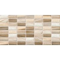 Faianta lucioasa tip mozaic Woodcut Marple 30x60 cm, maro/beige 300X600WDC12PRC