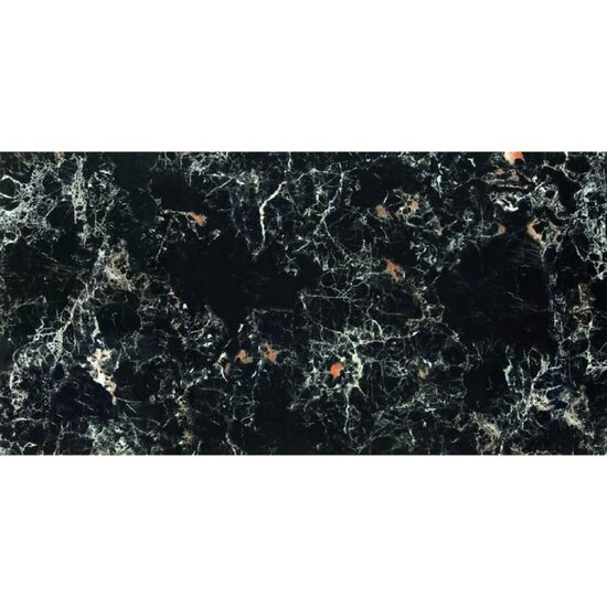 Gresie Emperador Black model marmura 60x120 cm, finisaj lucios, culoare neagra