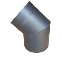 Cot din oțel pentru burlan de sobă FM, Ø120 mm, unghi 45°