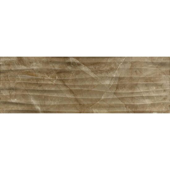 Faianta tip marmura Amber Onda Brown 4738 25,5x75,5 cm, Maro