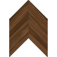 Gresie portelanata tip parchet Classic Wood Fishbone Chestnut 40x60 cm, maro, cod 943303