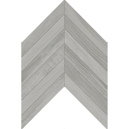 Gresie portelanata tip parchet Nordik Grey Fishbone 40x60 Cm, gri, cod 941302