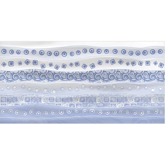 Piesa decorativa Celine Waves Blue 2880, 30x60 cm,  Albastru