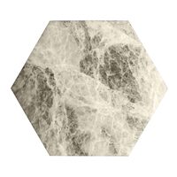 Gresie portelanata tip marmura, hexagonala, Geohex Beige Matt 20x23 cm, Crem