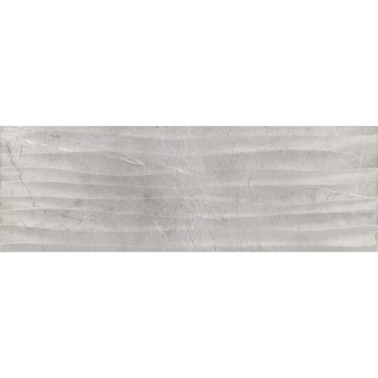 Faianta tip marmura cu aspect 3D 4732 Silver Onda Grey 25,5x75,5 cm, Gri