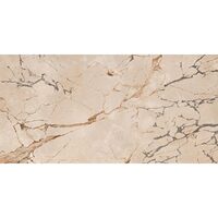 Gresie portelanata rectificata tip marmura Etna Ivory, 60x120 cm, 600*1200ETA48PAR, Bej