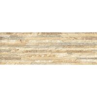 Gresie Brick, model piatra, 6064-0113, 60 x 20 cm, culoare bej, finisaj mat