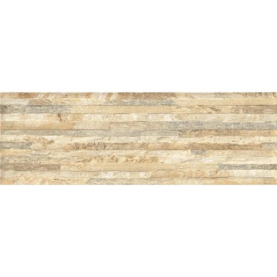 Gresie Brick, model piatra, 6064-0113, 60 x 20 cm, culoare bej, finisaj mat