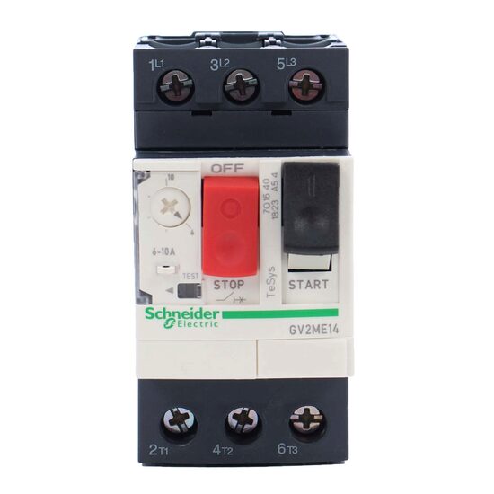 Disjunctor motor Schneider Electric TeSys Deca GV2ME14AP, 3 poli, protecție magnetotermică, reglaj 6–10 A