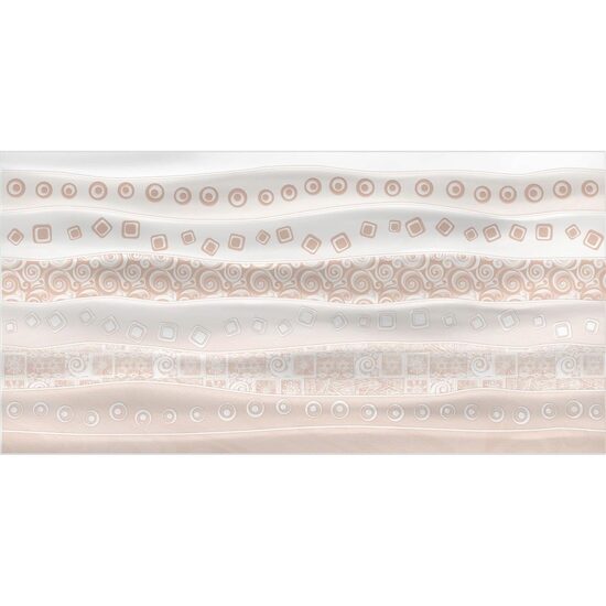 Piesa decorativa reliefata Celine Decor Waves Beige 2879, 30x60 cm, Bej
