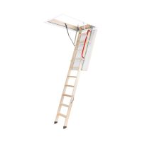Scara modulara din lemn pentru acces pod/mansarda Fakro LWZ Plus, Alb/Natur, 60x120x280 cm