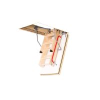 Scara modulara din lemn pentru acces pod/mansarda Fakro LWF 60 Antifoc, 55x120x280 cm