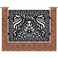 Panou de gard mare din tabla debitata cu plasma MAX 78 1500 mm x 1940 mm