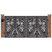 Poarta acces auto mare din tabla debitata cu plasma MAX 78 3884 mm x 1940 mm