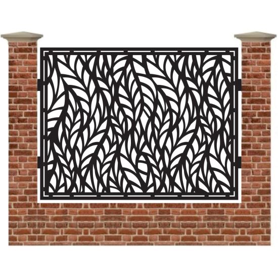 Panou de gard mare din tabla debitata cu plasma MAX 77 1500 mm x 1940 mm