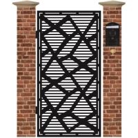 Poarta pietonala din tabla debitata cu plasma MAX 55 1940 mm x 990 mm