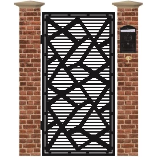 Poarta pietonala din tabla debitata cu plasma MAX 55 1940 mm x 990 mm