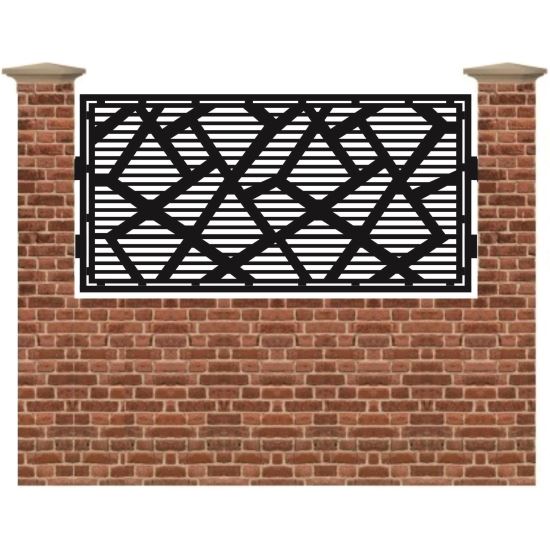 Panou de gard mic din tabla debitata cu plasma MAX 55 990 mm x 1940 mm