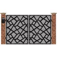 Poarta acces auto mica din tabla debitata cu plasma MAX 55 3000 mm x 990 mm