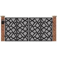 Poarta acces auto mare din tabla debitata cu plasma MAX 55 3884 mm x 1940 mm