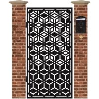 Poarta pietonala din tabla debitata cu plasma MAX CM1 1940 mm x 990 mm
