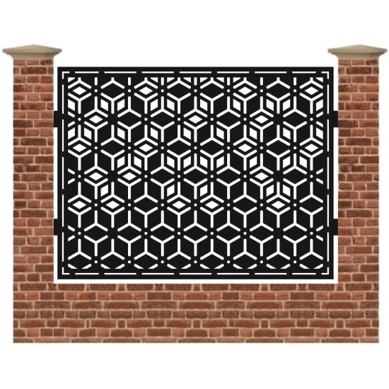 Panou de gard mare din tabla debitata cu plasma MAX CM1 1500 mm x 1940 mm